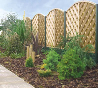 A variety of plastic vinyl fences and fencing solutions