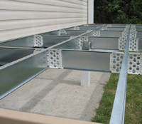 Steel Sub-frame for decking