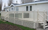 Skirting options for Decking or verandahs for Static Caravans and Lodges
